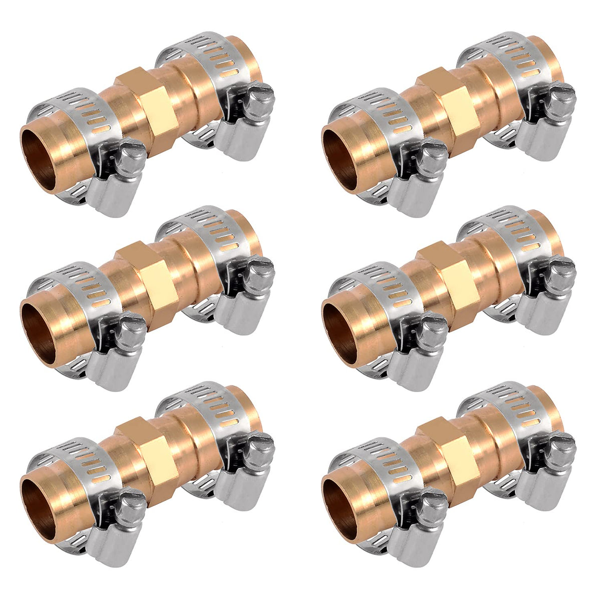 Kichwit brass hose connector close-up showing durable fit for 5/8 inch hoses