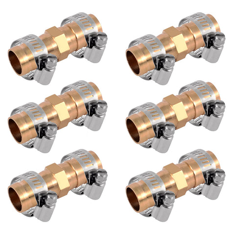 Kichwit brass hose connector close-up showing durable fit for 5/8 inch hoses