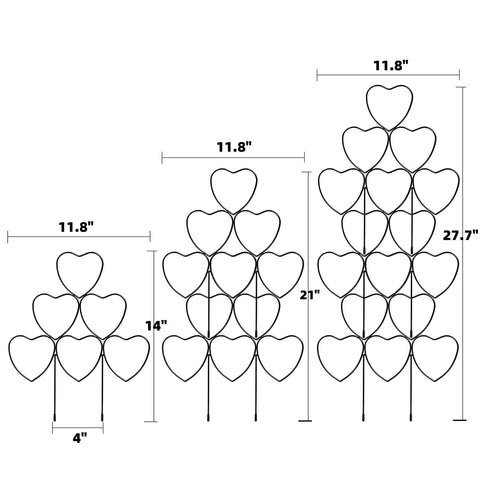 Kichwit garden trellis pack 3 front view ideal for neatly training vines.