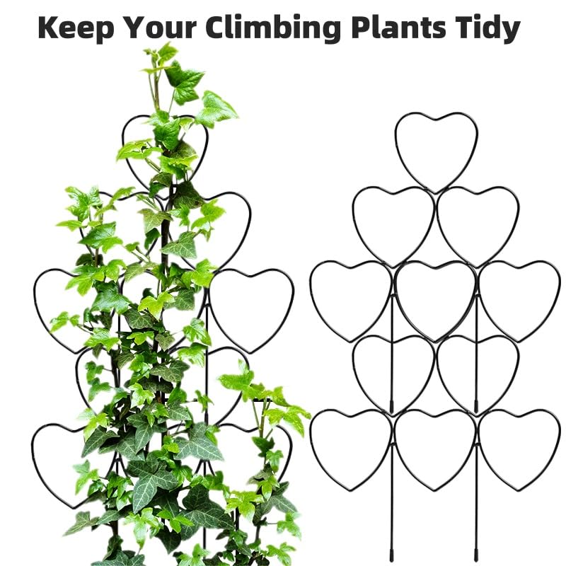 Kichwit heavy-duty metal trellis closeup reveals durable construction.
