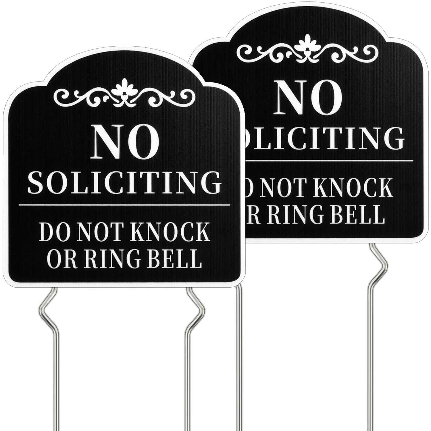 Kichwit metal stakes for 21.5-inch yard sign with sturdy support.