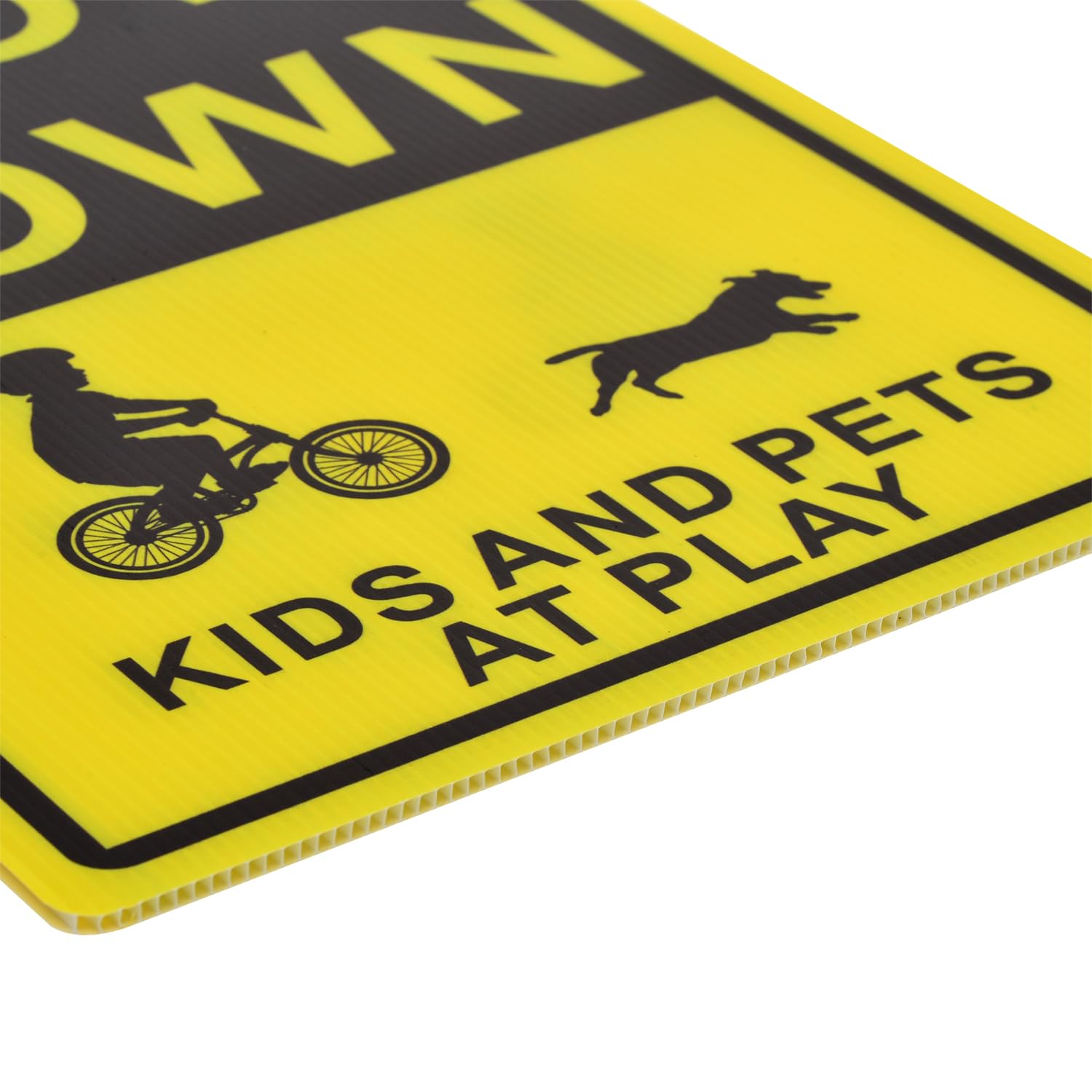 Kichwit easy-install yard signs with metal stakes boost outdoor safety
