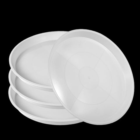Kichwit round saucer for indoor-outdoor use catching drips and overflow.