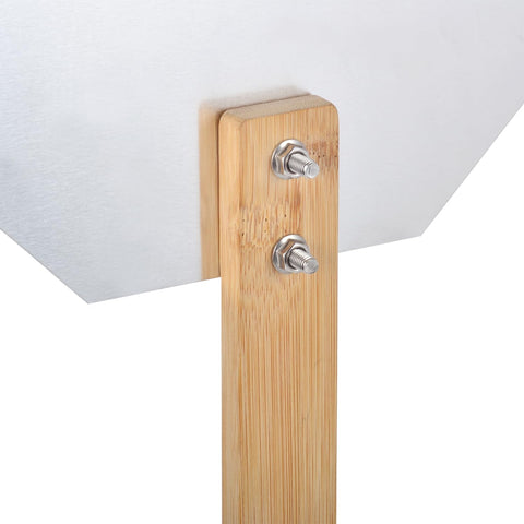 Kichwit sign stake supporting a metal yard sign for stable display.