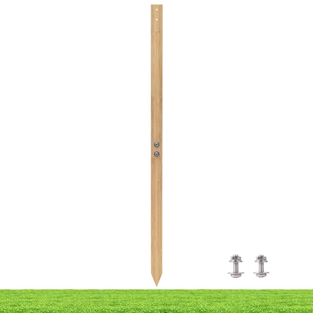 Kichwit bamboo yard stake, 70 cm long, provides sturdy support for outdoor yard signs.