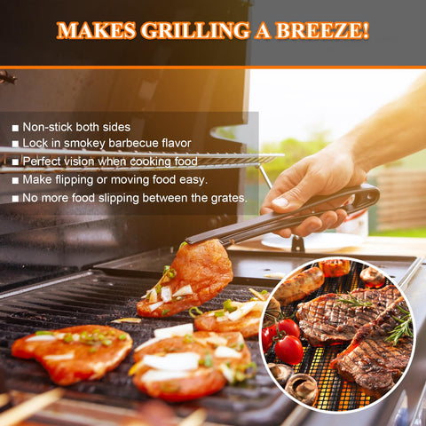 KICKOIL dishwasher-safe grill mats simplify cleanup after grilling sessions.