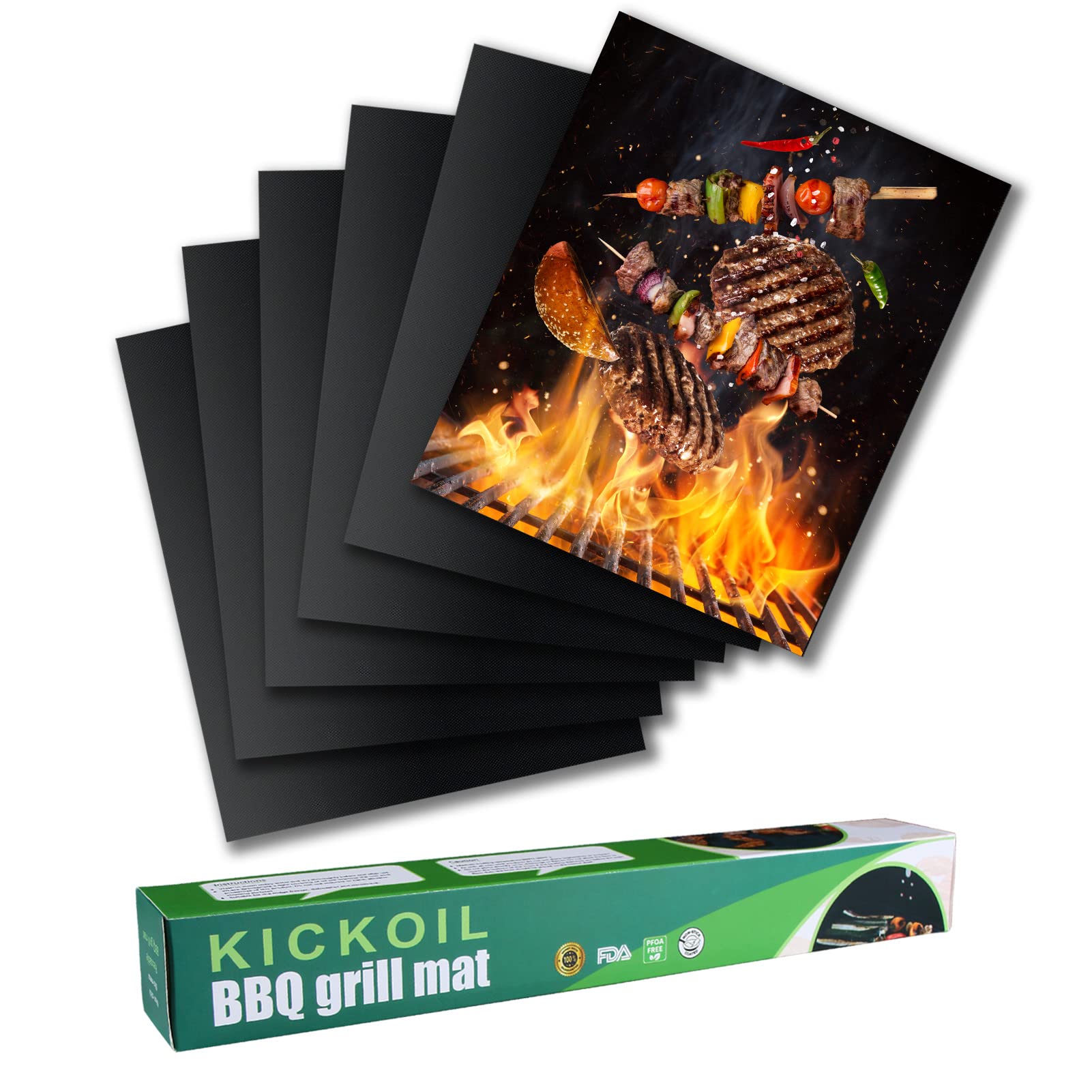 Durable KICKOIL mats rated for 3000+ uses with proper care