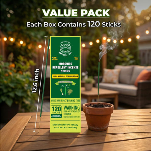 KICKOUTOR mosquito sticks burn process demonstrates easy light-and-burn operation.