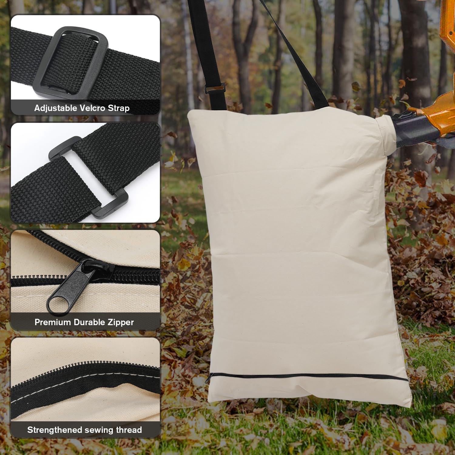 Kicofyee bag for 137-2336 emphasizes reinforced zipper and longevity.