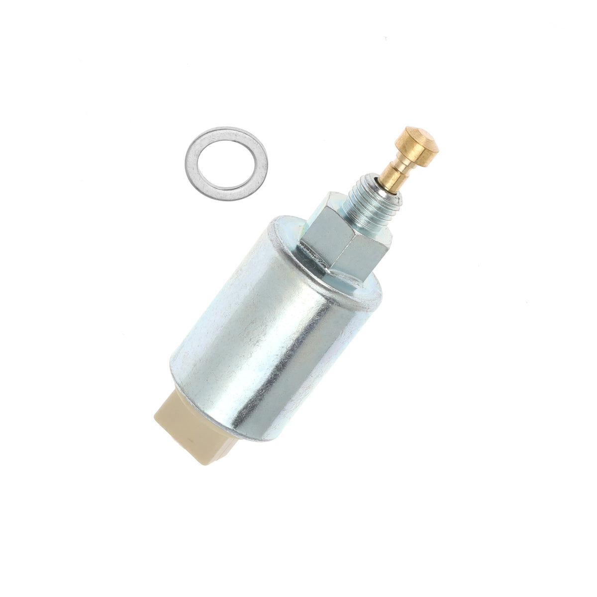 Kicofyee carb solenoid front view shows a durable replacement for Craftsman and John Deere.