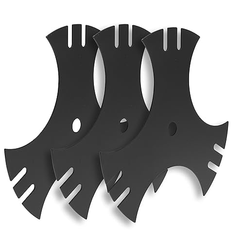 Kicofyee compatible blade set enables reliable edging on driveways and lawns
