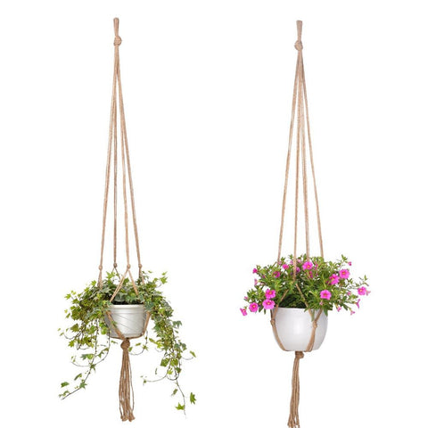 Kicovitifa 4-leg hanger displaying a square pot, ideal for space-saving wall or ceiling display