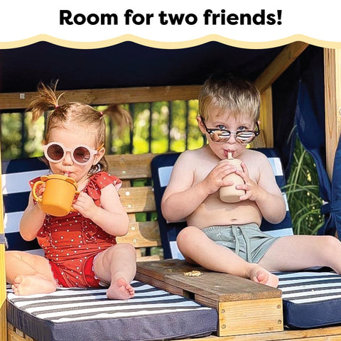 KidKraft each seat holds up to 85 pounds for safe play.