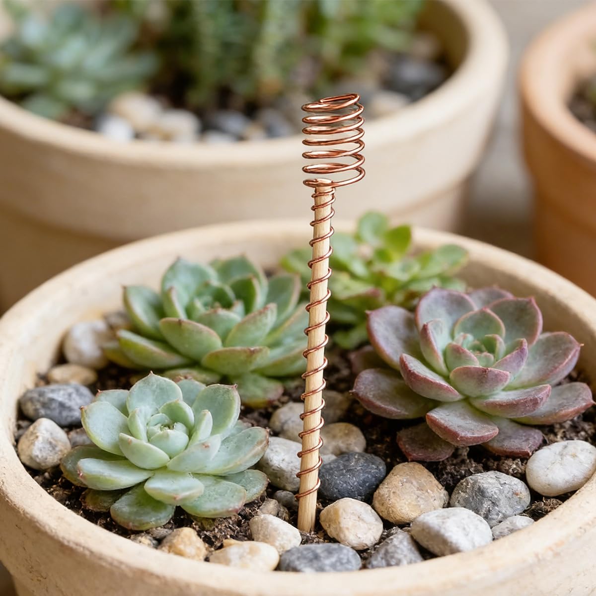 Kidpet outdoor crop stakes in field support diverse plants while offering simplified garden management.