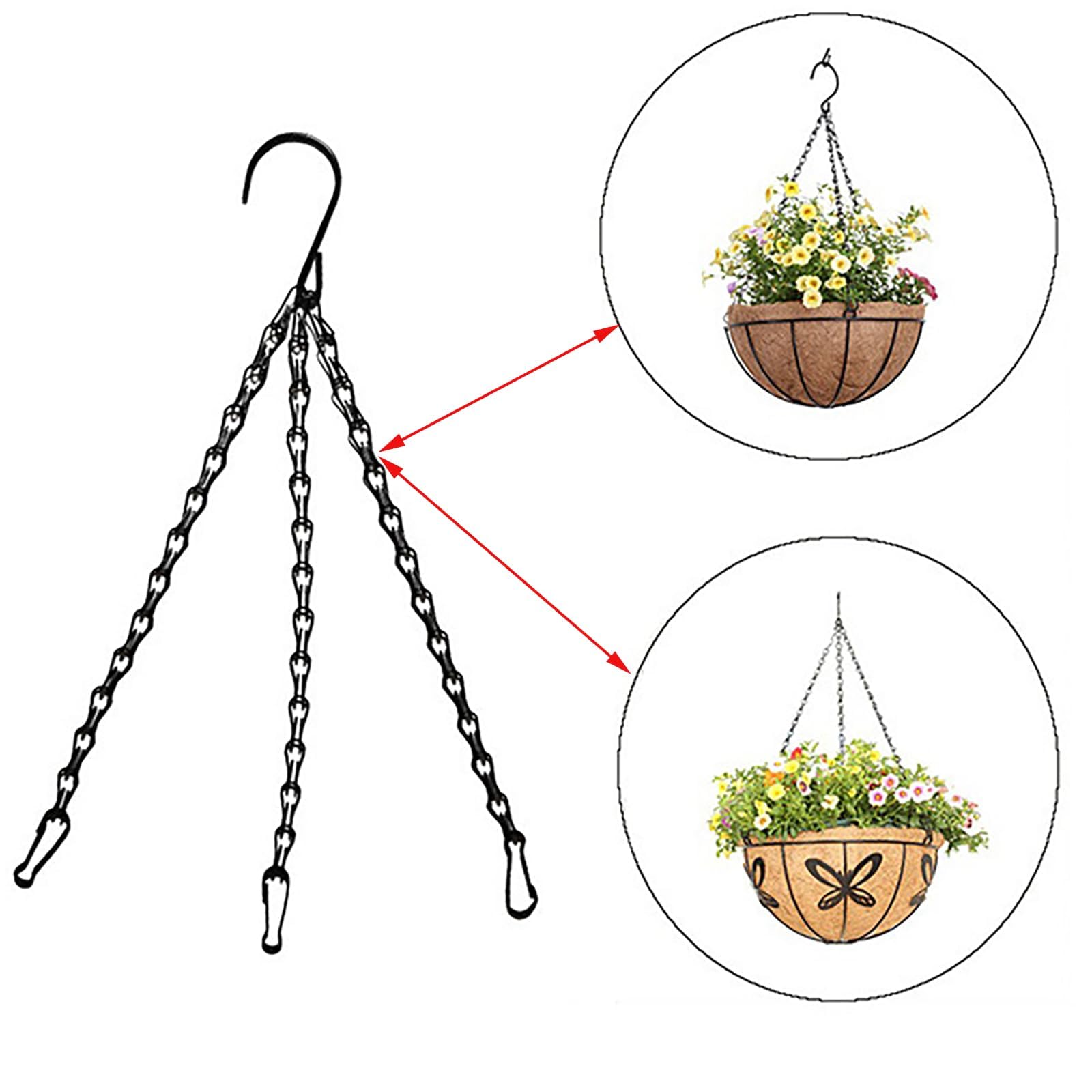 Adjustable-height hanging chain demonstrating customizable length for various items.