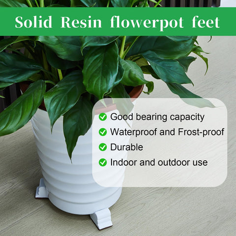 Kigeli 12-piece pot feet pack for multiple planters