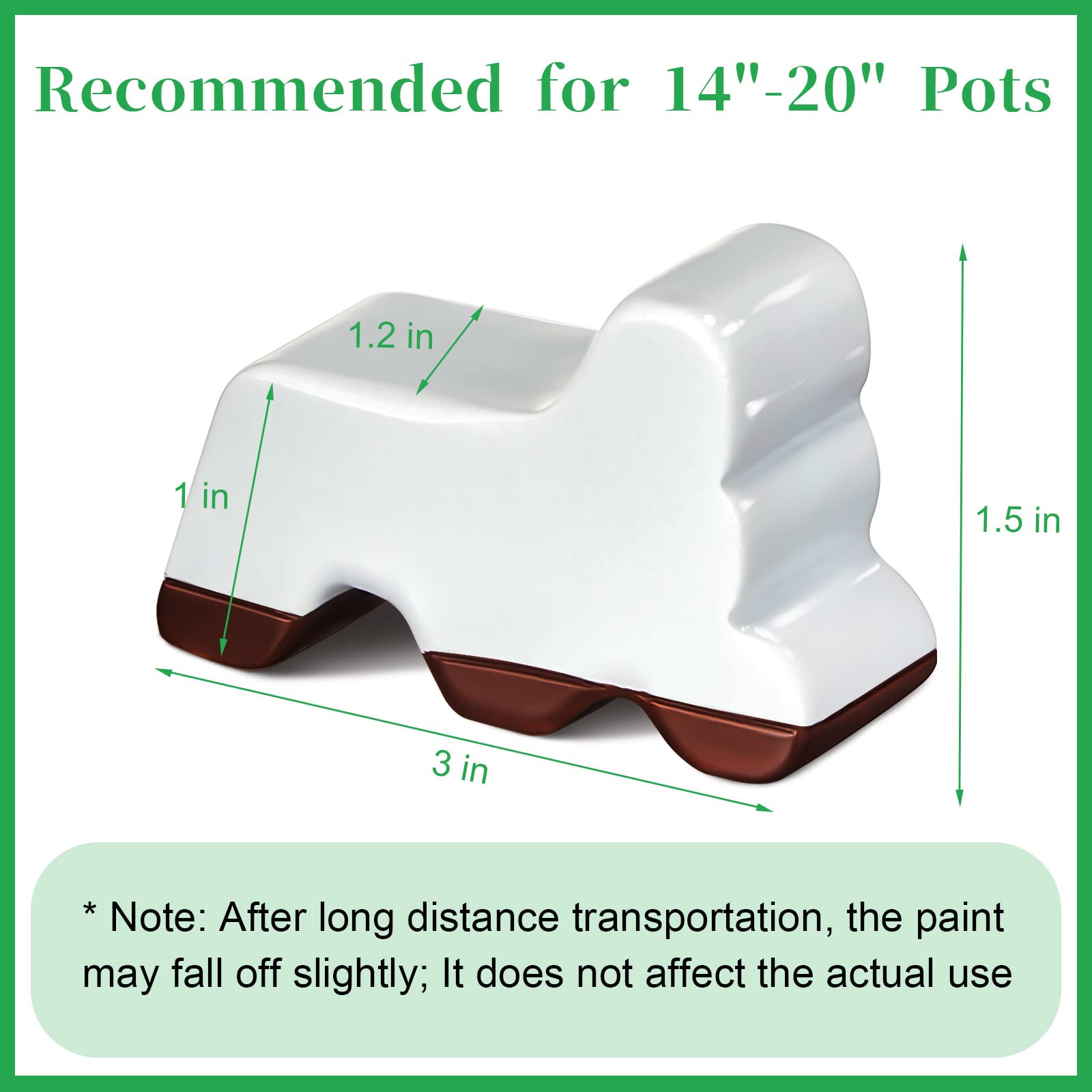Kigeli pot feet compatible with 14–20 inch planters for stability