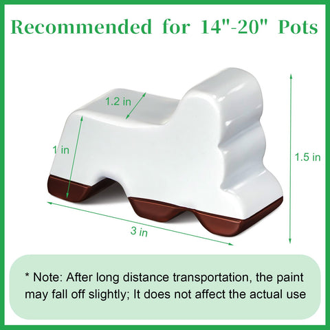 Kigeli pot feet compatible with 14–20 inch planters for stability