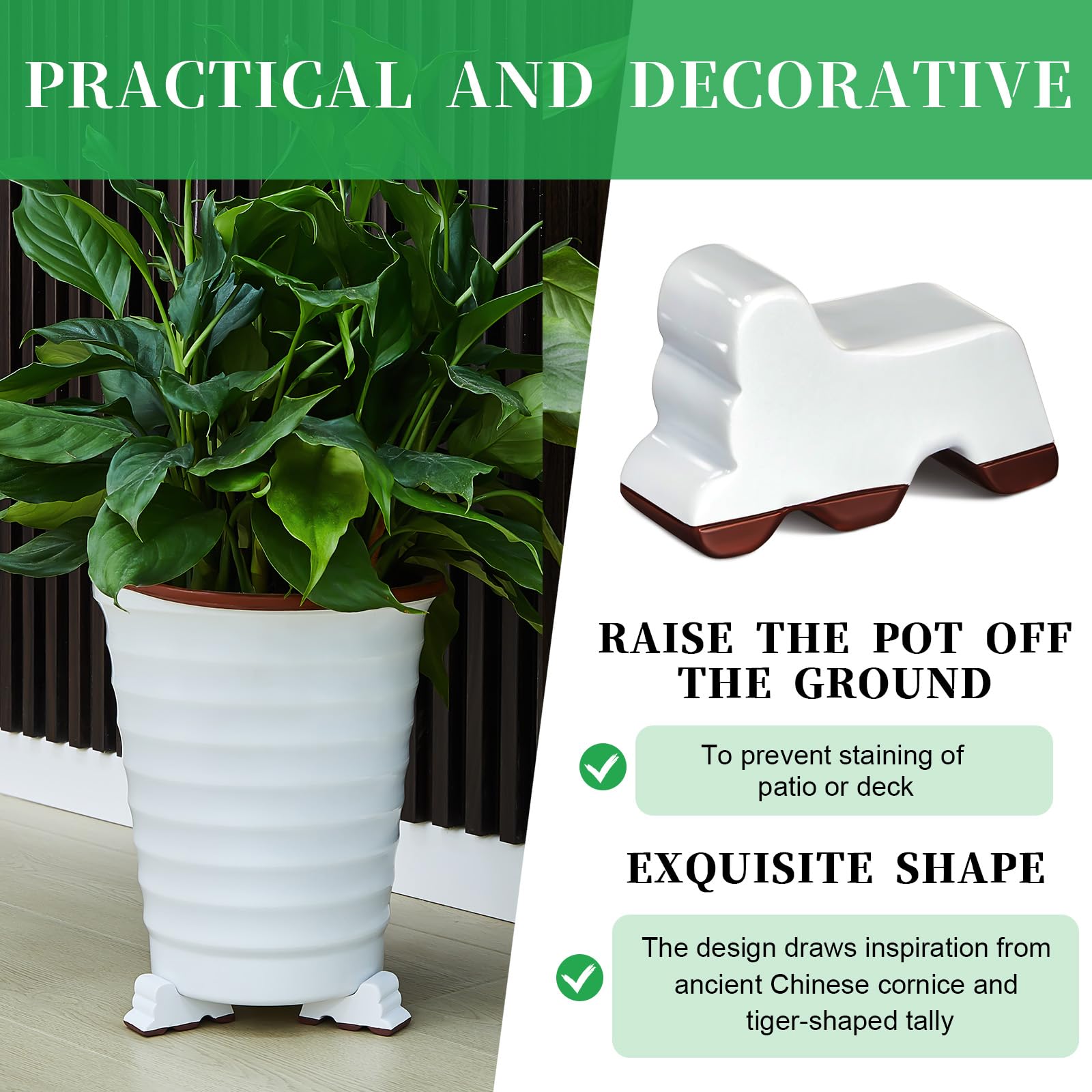 Kigeli feet protect floors from moisture and scratches
