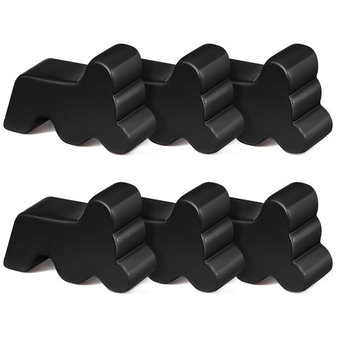 Kigeli resin garden pot feet in black, lifting pots to protect surfaces.