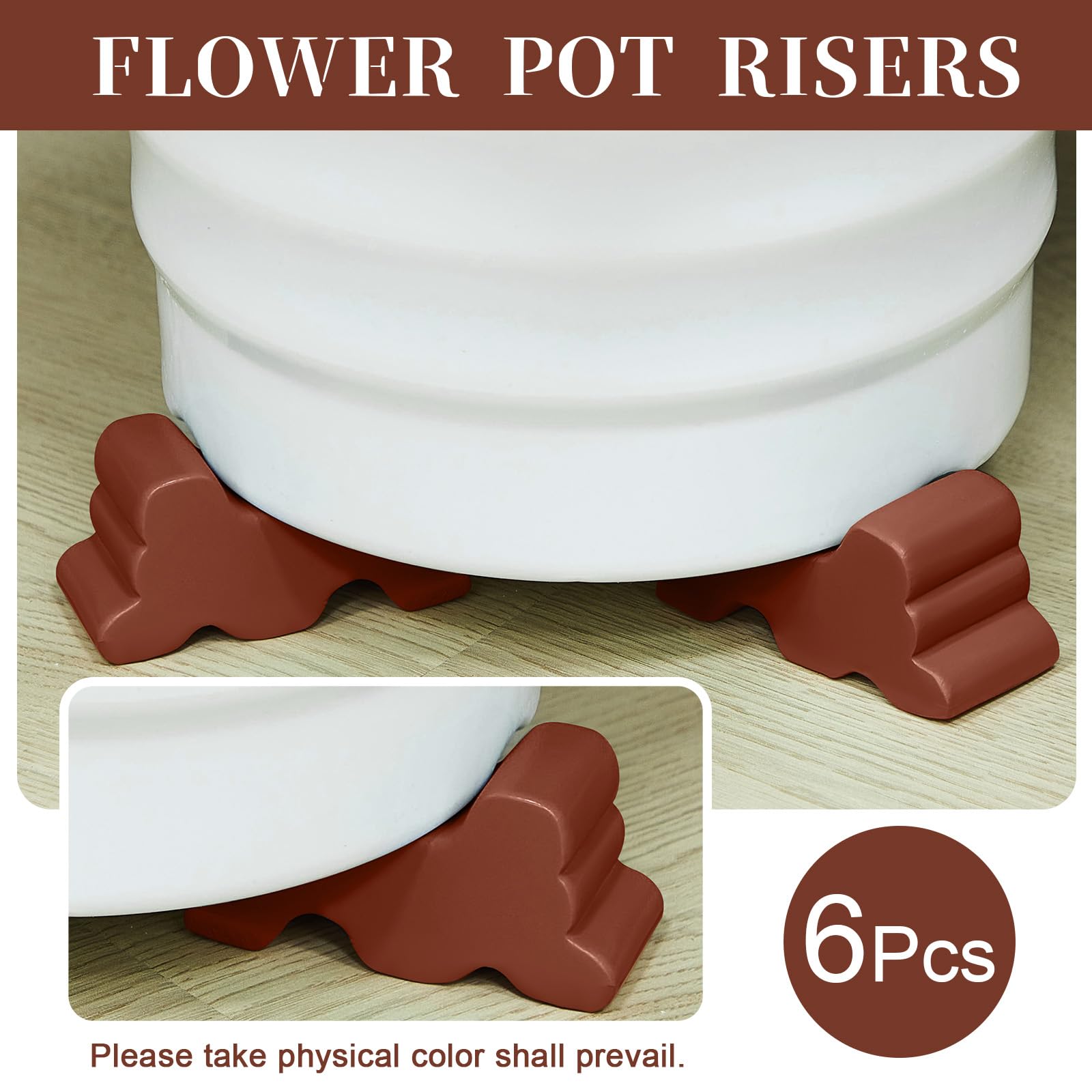 Kigeli resin garden pot feet one-point-five-inch tall for stable elevation