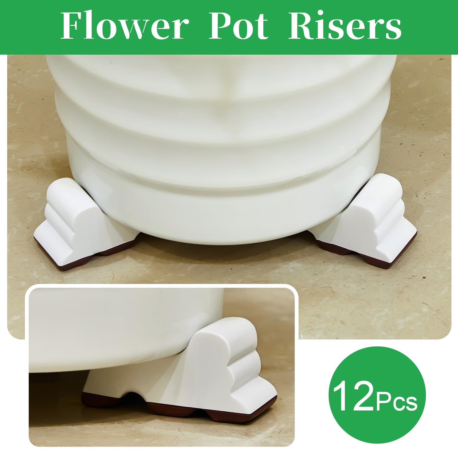 Kigeli resin pot feet for outdoor use, frost-proof and durable