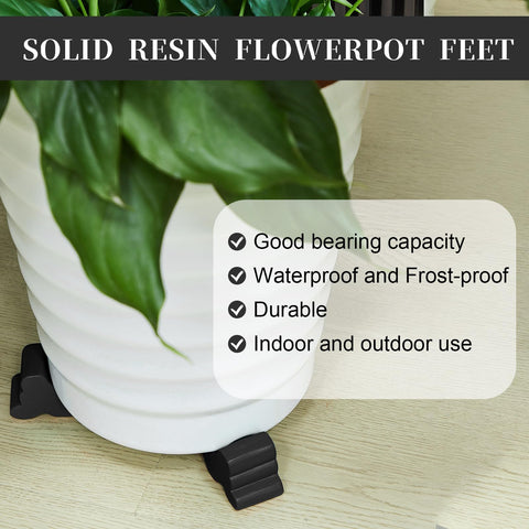 Kigeli 6-piece pot feet pack ready for easy garden setup.