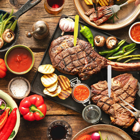 Kigley 5-color set supports color-coded doneness and meal presentation