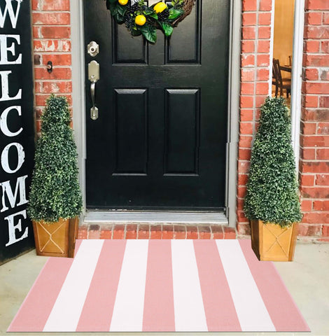 Machine washable KIhipIoe rug simplifies porch cleaning with delicate cycle care