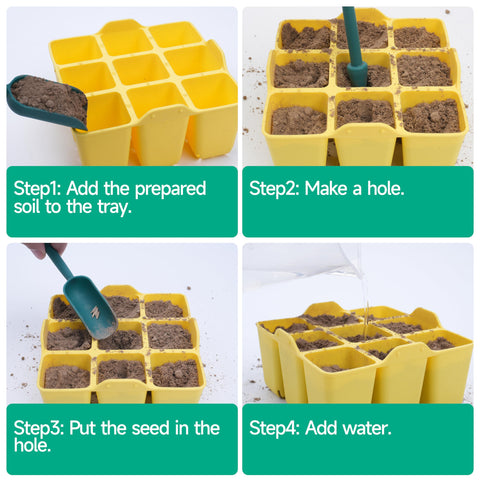 Kiicii seed starter tray is dishwasher safe for quick cleanup after use.