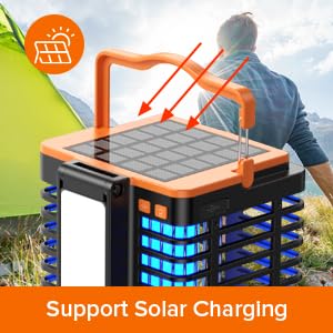 Kiies Solar Bug Zapper IP66 waterproof for outdoor durability