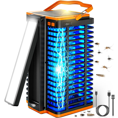 Kiies Solar Bug Zapper Outdoor front view with broad coverage and high-voltage zap