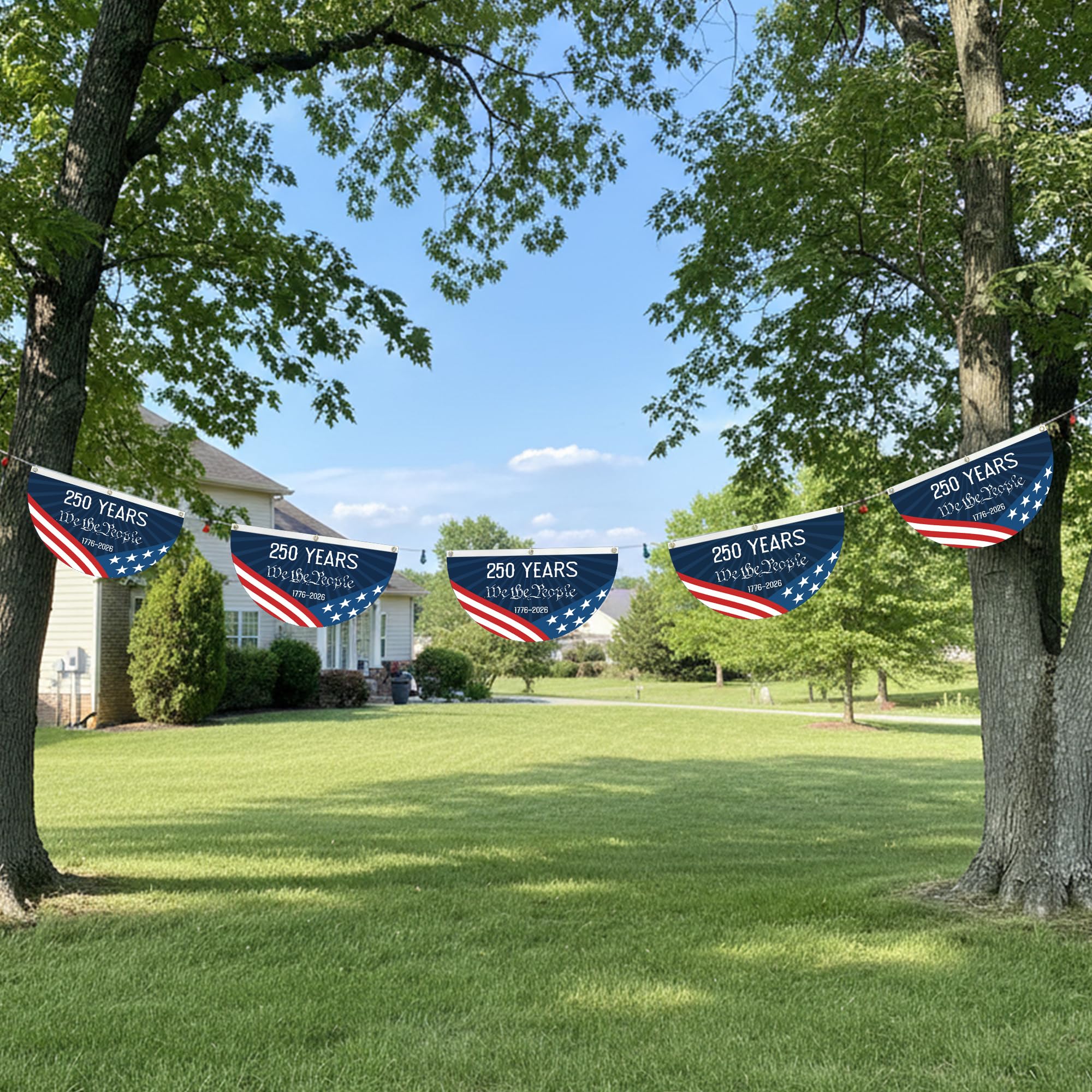KIIPOAPAU 1.5x3 ft bunting ideal for national day celebrations
