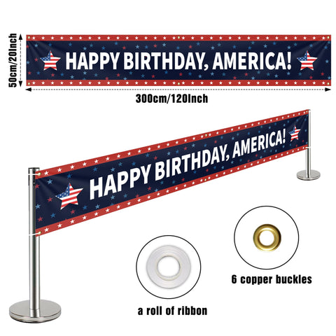 KIIPOAPAU banner with ribbon and copper buckles for quick install
