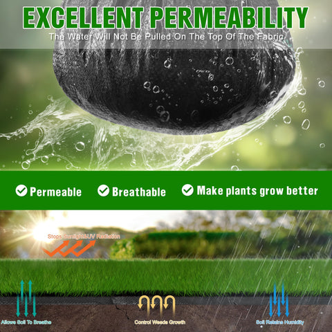 Kijamilee weed barrier close-up weave shows durable polypropylene texture