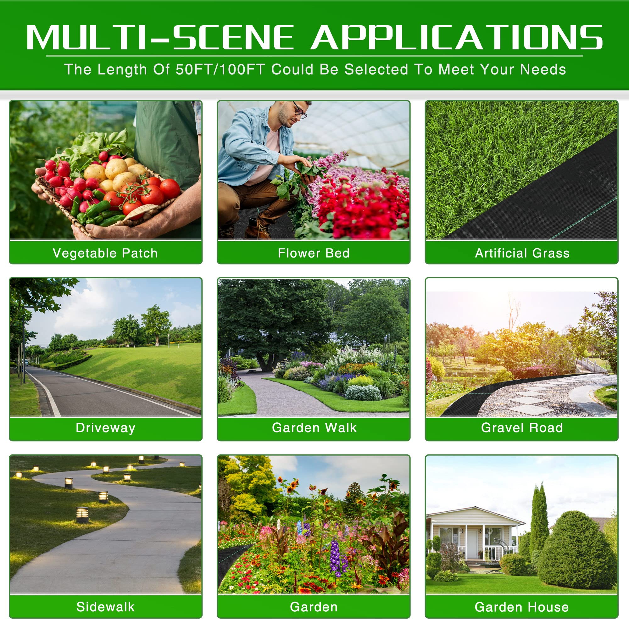 Kijamilee weed barrier fabric eco-friendly material supports sustainable landscaping.