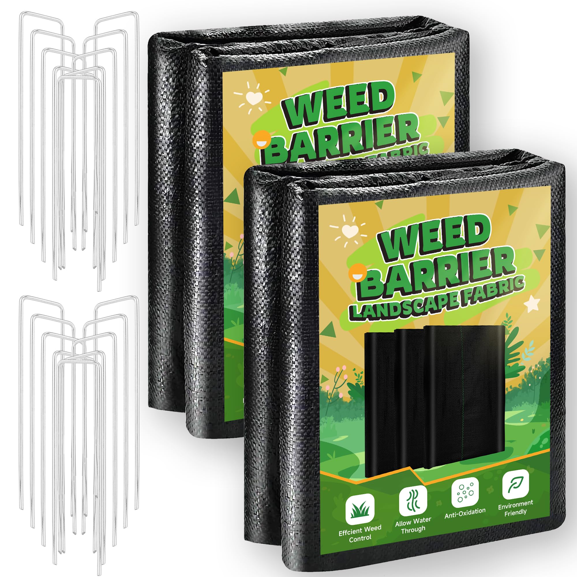 Kijamilee weed barrier roll viewed from above for landscape protection