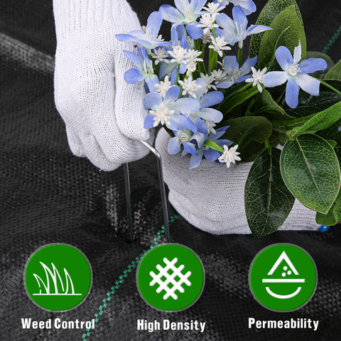 Kijamilee weed barrier in sunlight highlights UV-resistant durability