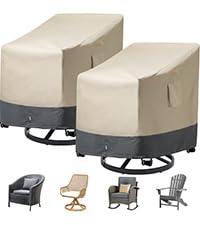 Kikcoin two-pack outdoor chair covers provide added value and convenience.