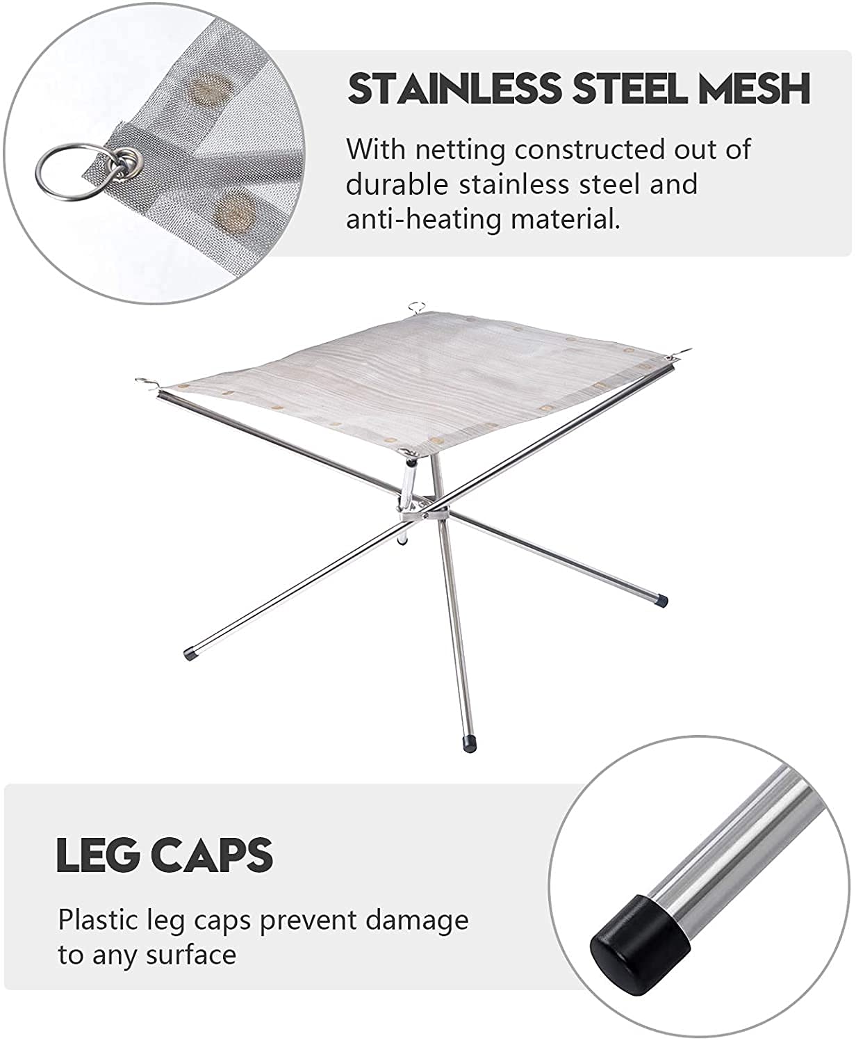 Kikerike fire pit with carry bag demonstrates easy transport for outdoor adventures.