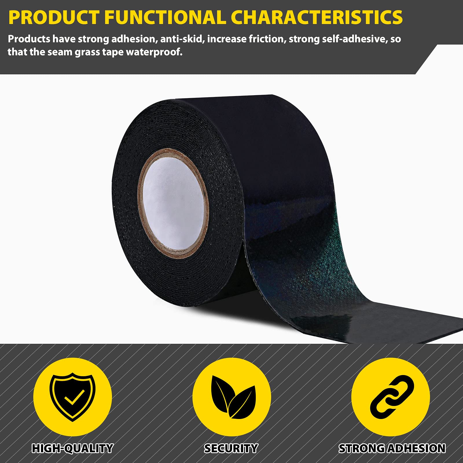 Kikerike pet-friendly artificial grass tape secures play areas.
