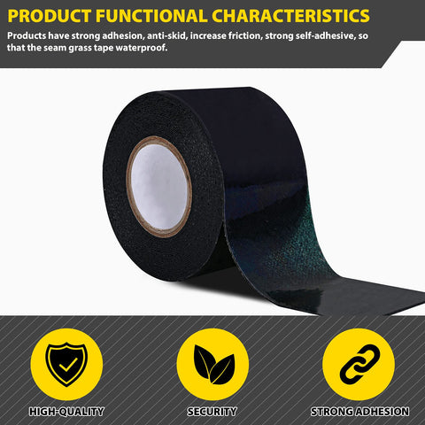 Kikerike pet-friendly artificial grass tape secures play areas.