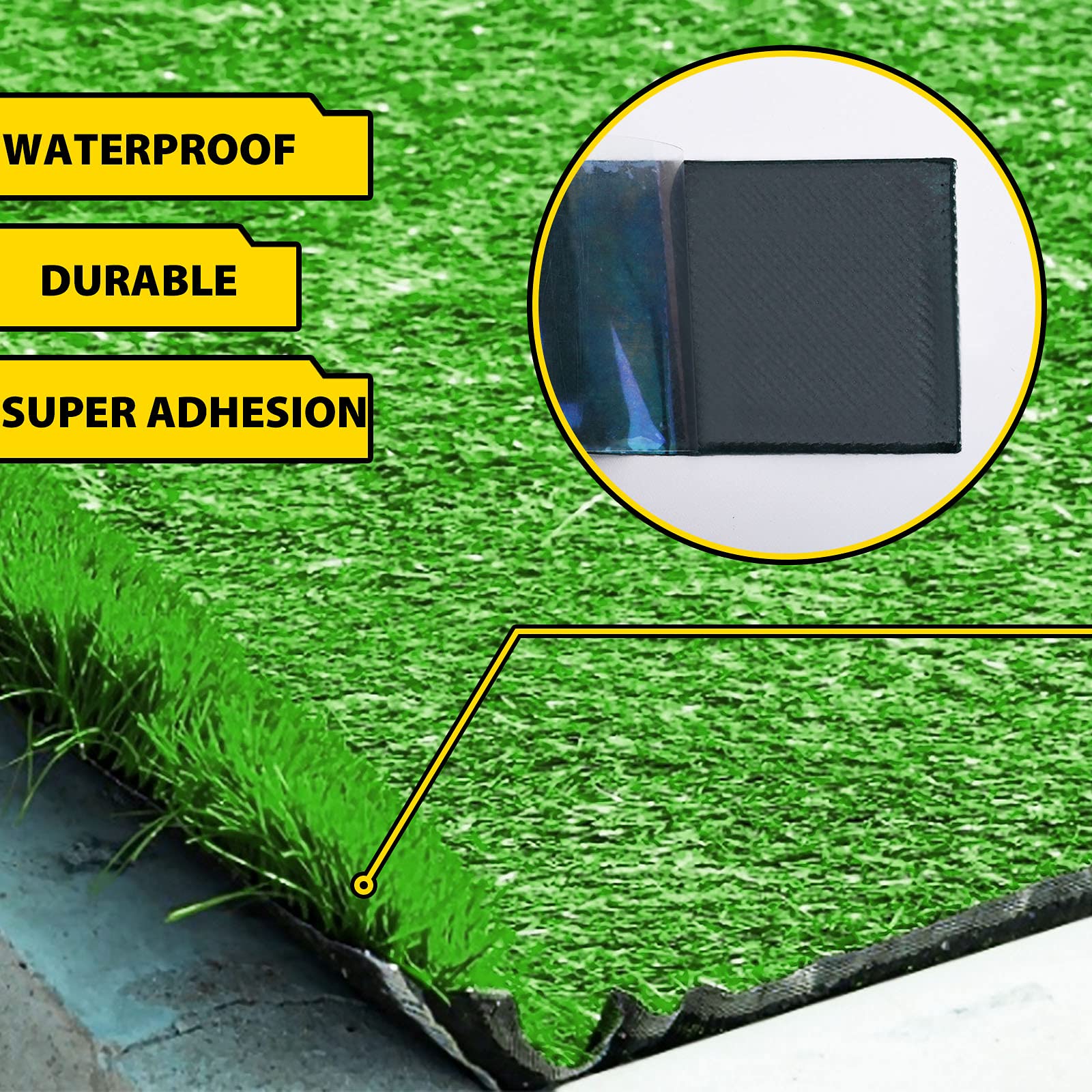 Kikerike weatherproof turf seam tape outdoors for long-lasting lawns.