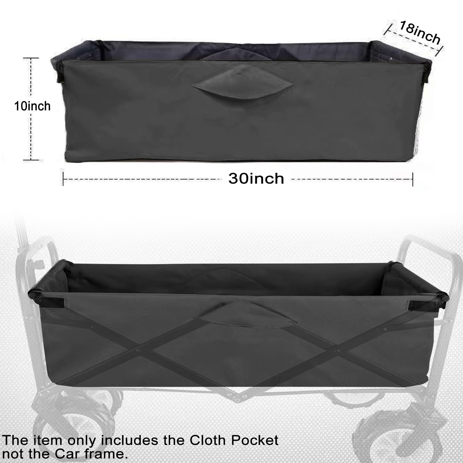 KIKIIKE camping cart liner Velcro attachment enables quick mounting
