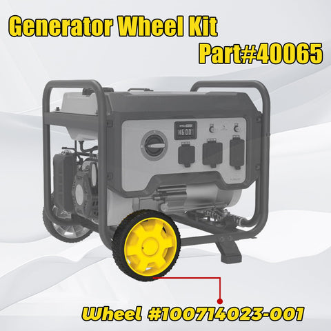 KIKITE generator wheel kit interchangeable handles for better maneuverability.