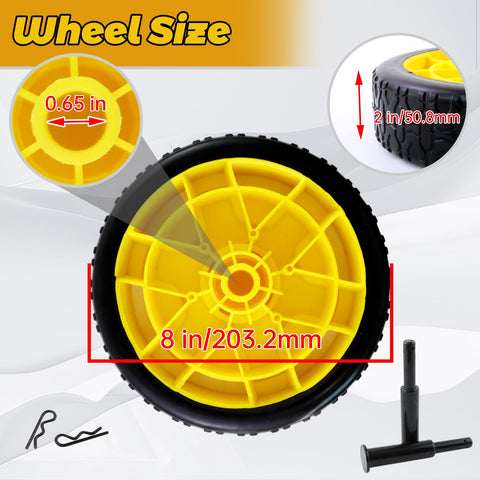 KIKITE generator wheel kit support leg adds stability during use.