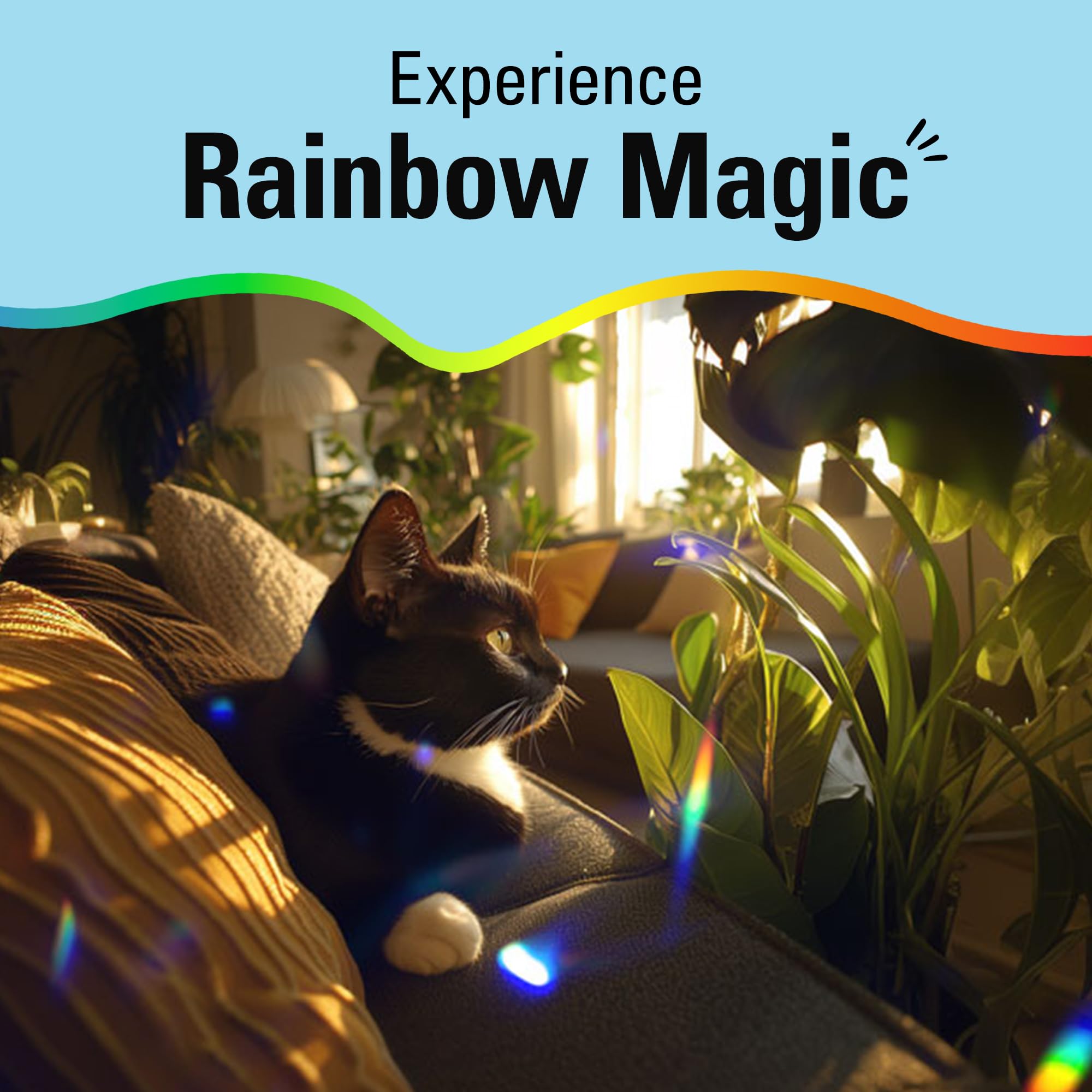 Kikkerland Solar Rainbow Maker requires no batteries for operation.