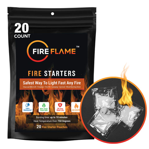 Kiknek FireFlame handy 20-pouch bag for easy transport and storage