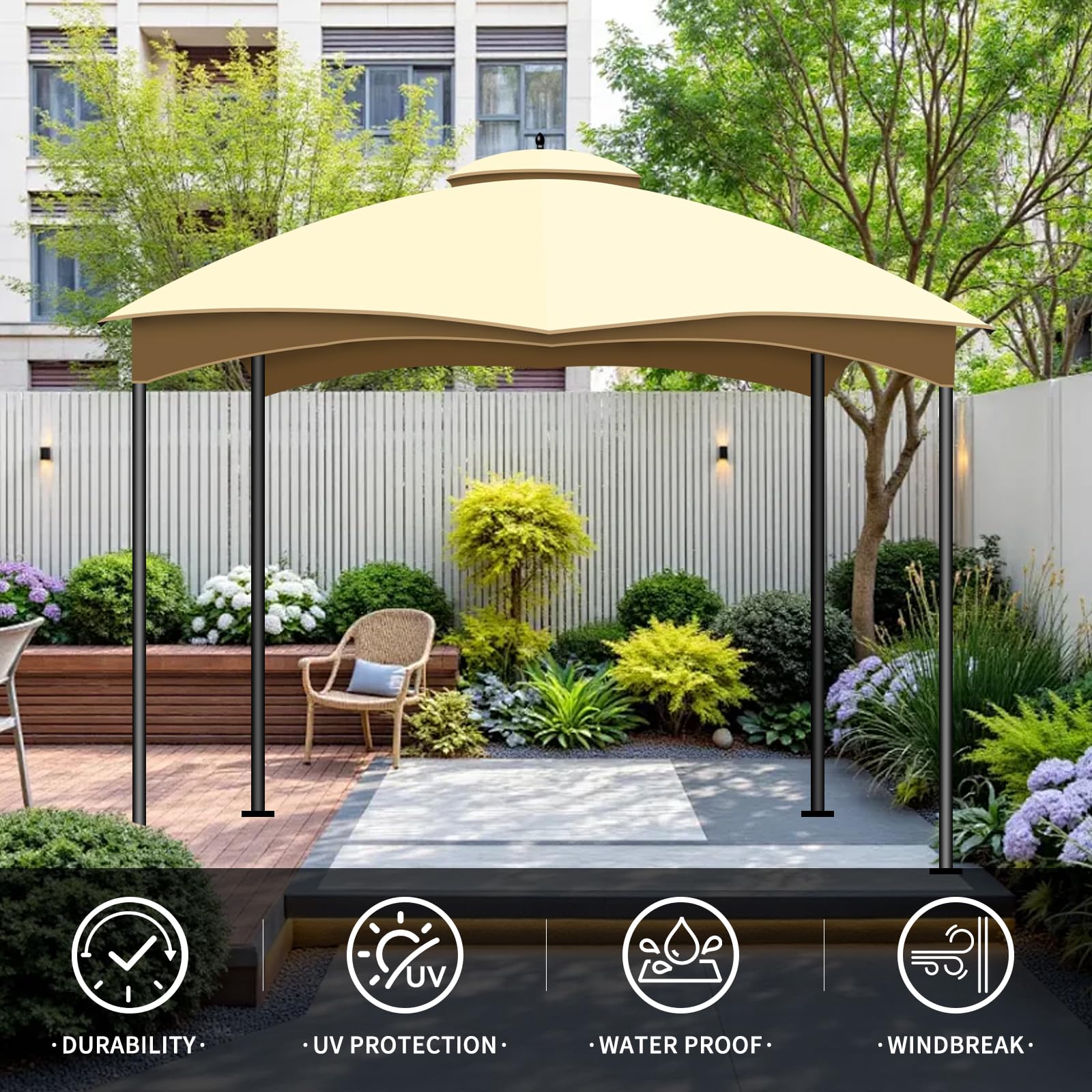 Kilakila durable stitching canopy demonstrates reinforced seams for long-lasting use.
