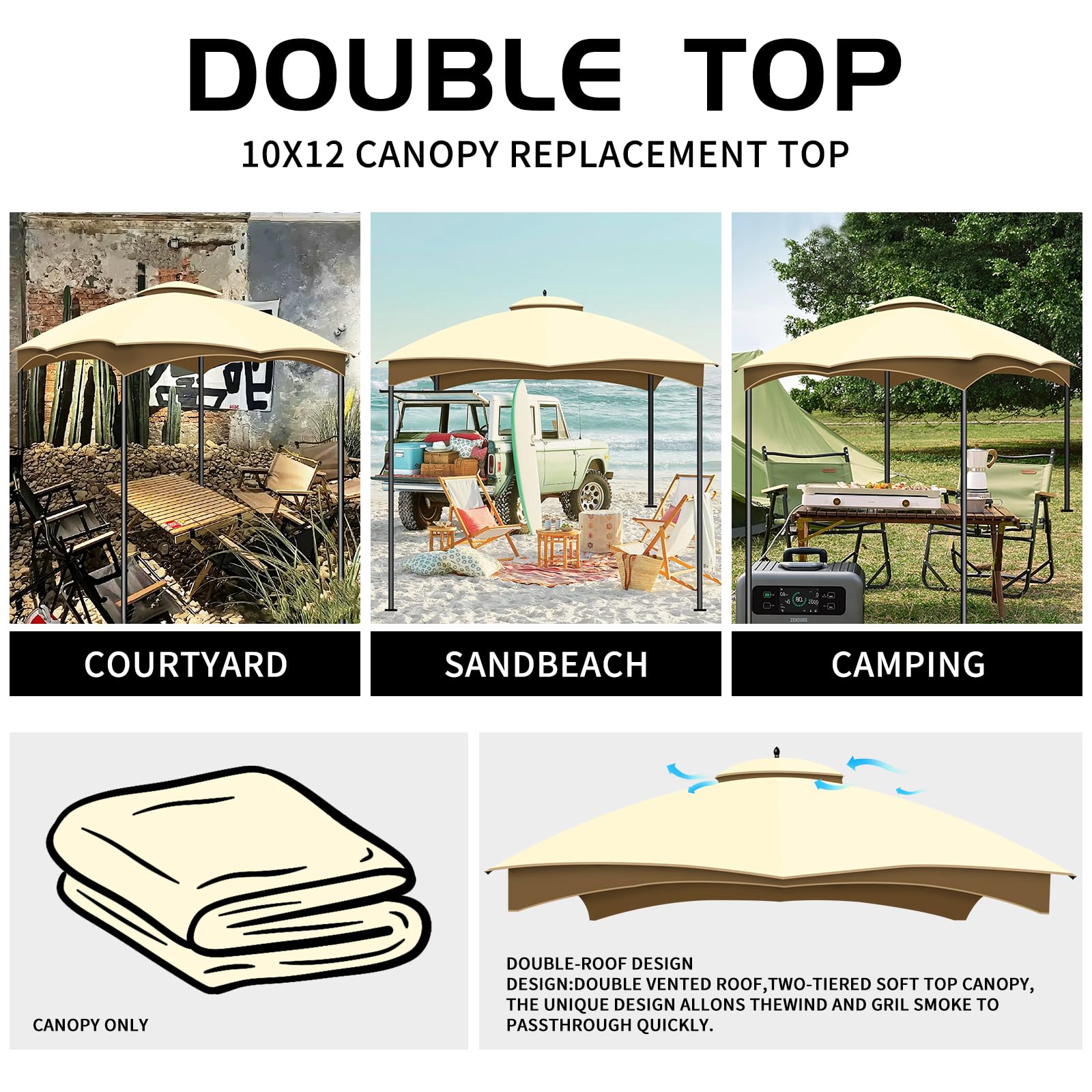 Kilakila easy-install canopy cover simplifies setup and maintenance.